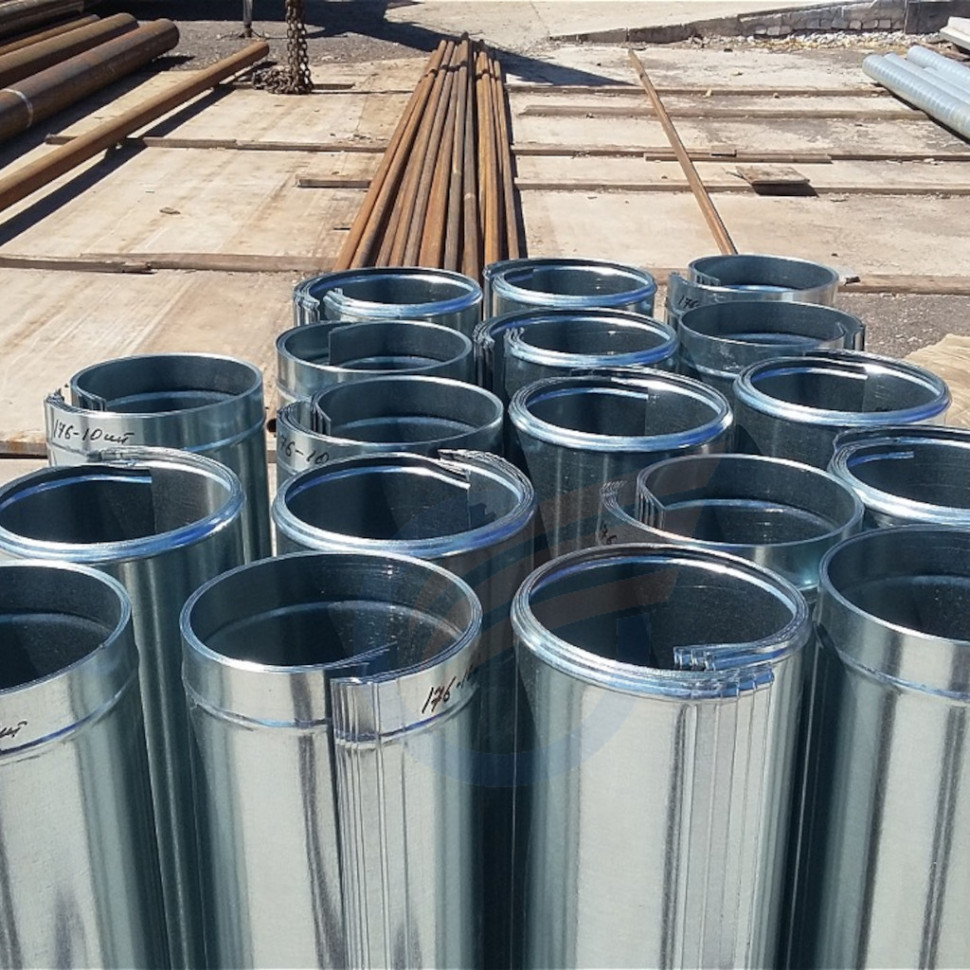 Кожух оцинкованный для газовых труб и труб отопления Кожух оцинкованный для газовых труб и труб отопления