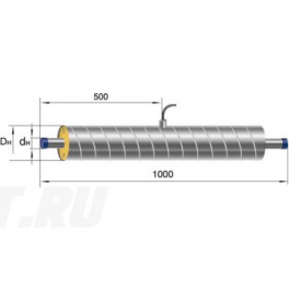 Элемент трубопровода Ст 108- 1-ППУ-ОЦ в ППУ изоляции