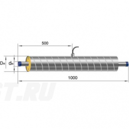 Элемент трубопровода Ст 219- 1-ППУ-ОЦ в ППУ изоляции
